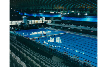 Centre Aquatique, in front of Stade de France. Saint Denis - © Maciek Pożoga