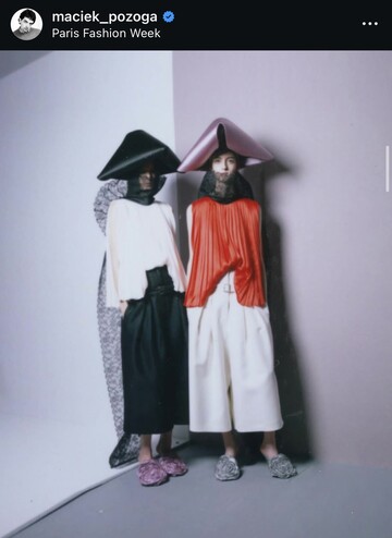 Polaroids I shot backstage at the Dior show, with Audrey Hu for W China - © Maciek Pożoga