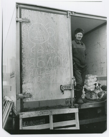 "Kozak has the face of an apple", observed on the back of Mr. Kozak's truck in Minsk back in February 2015. - © Maciek Pożoga