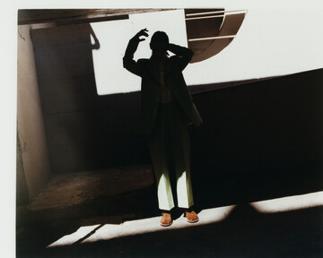 I shot the *Cabinet* 461U collection campaign in Genoa, which I was curious to explore after previously driving through its extensive highway and sopraelevata enroute to Florence. *{Photo Assistant: William Fleming. Styling and creative direction: Rossana Passalacqua & Francesco Valtolina}* - © Maciek Pożoga