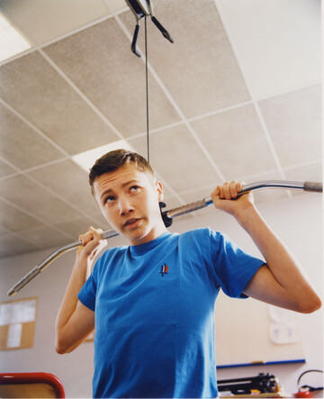 *Musculation*, Lycée du Val de Garonne, Marmande (47), 2014 - © Maciek Pożoga